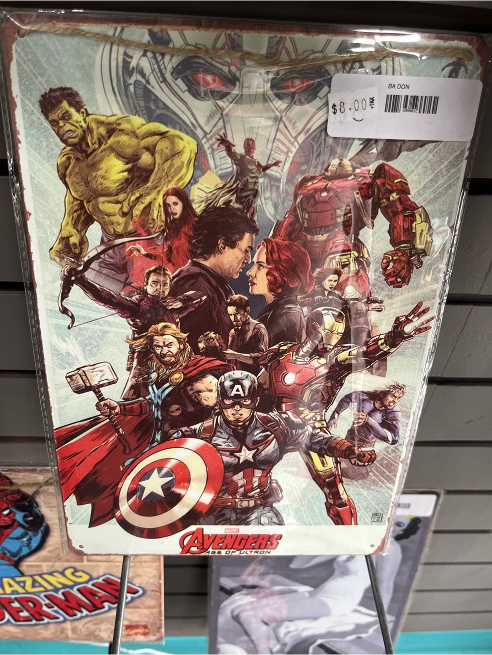 Avengers Metal Sign - Comic Art Heroes